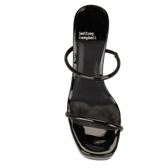 Revolve Jeffrey Campbell Spritzy Heel in Black Patent leather - Picture 2 of 5